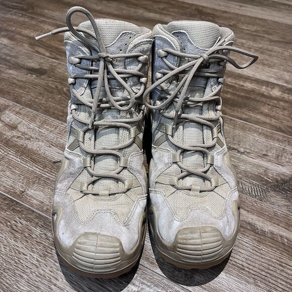 LOWA Zephyr GTX Mid TF Tactical Boots Men’s Size 11 Beige Gore-Tex Waterproof - Picture 4 of 14